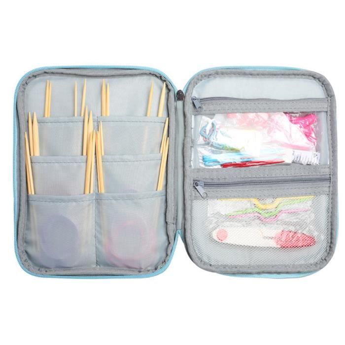 ETui a Aiguilles a Tricoter Vide Sac de Rangement pour Organisateur de Rangement de Voyage pour Aiguilles a Tricoter Circulaires et Cdiscount Beaux Arts et Loisirs creatifs