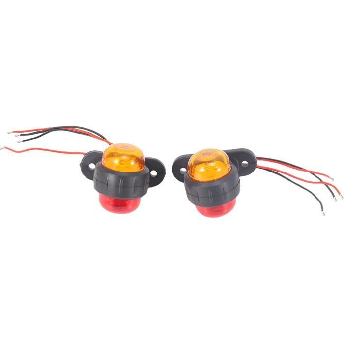 UPXSXT Lot de 10 feux de position latéraux LED, 4 LED 12V feux de gabarit pour