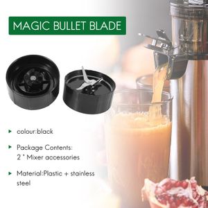 Beaquicy 2x 473 Ml Becher Mit Klingen Für Magic Bullet Mixer – Kreuzklinge & Flache Klinge Inklusive