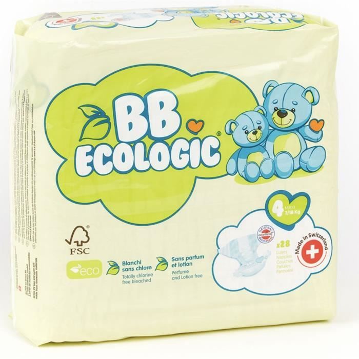 BB ECOLOGIC Couches taille 4 - 28 couches