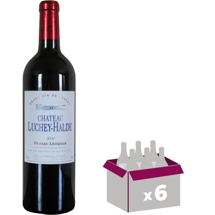 Château Luchey-Halde Pessac-Léognan 2008 - Vin rouge x6