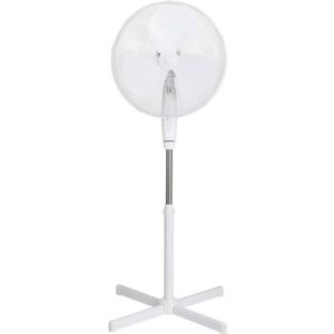 OCEANIC Ventilateur sur pied 45 Watts - Diamètre 40 cm - Hauteur réglable - Oscillation - Blanc