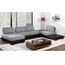 Canape Complet Modulable En Tissu Darwin Gris Achat Vente