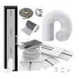240cm kit calfeutrage climatiseur pour climatiseur mobile avec Tuyau Φ15cm,1m Filtre DIY & Joint, Adaptateur 13/15cm