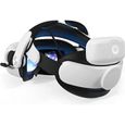 VR Bandeau Sangle de tête BOBOVR M2 Pro avec sangle de tête de batterie remplaçable 5200mAh pour Oculus Quest 2-0