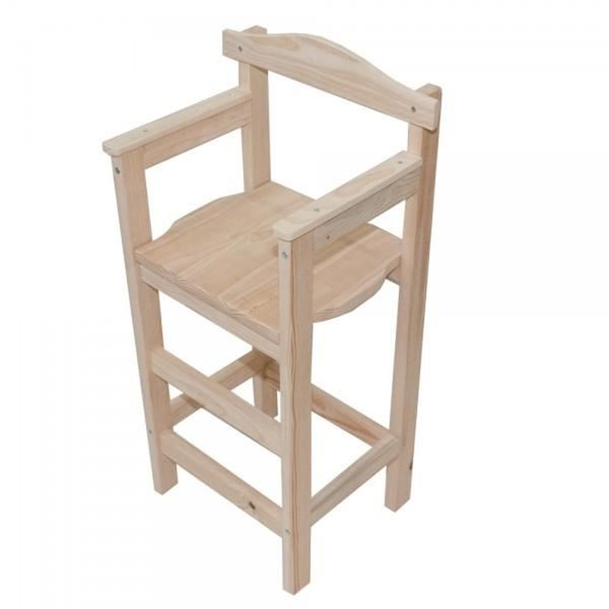 Chaise enfant Sagard en sapin brut  Cdiscount Puériculture & Eveil bébé