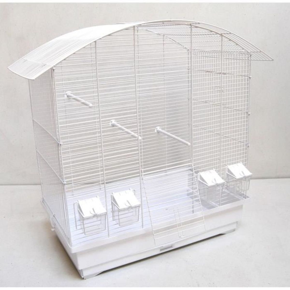 Cage Des Oiseaux Perruche Ondulée Canaries Blanc