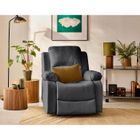 BESTMOBILIER Armand - fauteuil relax électrique en simili - Gris