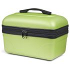 KINSTON Vanity Rigide avec Poignée – Trousse de Toilette Cosmétiques, Grande Capacité, Organisateur de Voyage (Vert/Grand Modèle)