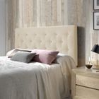 MARCKONFORT TÊTE DE LIT CAPITONNÉE SCANDINAVE OSLO BEIGE 160X60