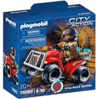 PLAYMOBIL 71090 Pompier et quad, City Action, Les pompiers, 20 pièces, Dès 4 ans