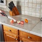 TRAHOO Planche À Découper Acrylique Transparent, Grande Planche A Decouper En Acrylique Transparent - Protection De Plan De