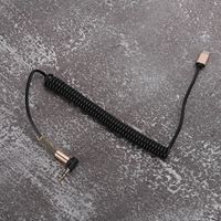 ESTINK Câble audio de type C 2PCs Câble Audio Type-C à 3.5mm Mâle Adaptateur Cordon Voiture Aux Ligne Coude Ressort