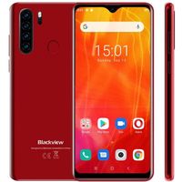 Smartphone 4G BLACKVIEW A80 Plus 6.49'' 4Go + 64Go Android 10.0 Octa Core 4680mAh 13MP NFC - Rouge