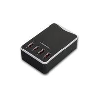BASE CHARGEUR SECTEUR 4-PORT USB  black 6,2A