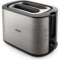 Grille-pain Philips Daily Collection - 2 fentes pour toasts et pains - Métal HD2650/90