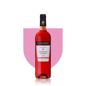VIN ROSE Vin AOC Bordeaux Clairet 2022 - carton de 12 boute