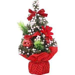Sapin De Noel Miniature 20cm Noel Deco Interieux Rouge