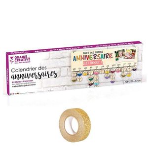 Calendrier Anniversaire En Bois Cdiscount