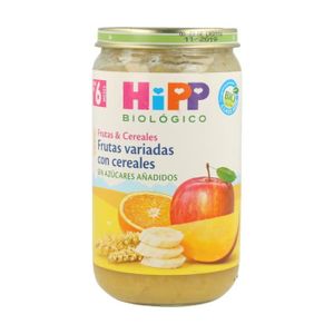 CÉRÉALES BÉBÉ HiPP+Pot de fruits mélangés biologiques avec céréales (6 mois) 250 g