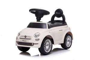 VEHICULE PORTEUR Voiture Porteur Enfant Fiat 500 Blanc - Effets Lum