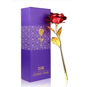 Fleurs stabilisées 24K Or Rose Eternelle Valentin , Artificielle Gold