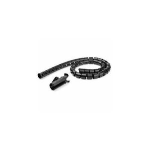 Range-câble spirale (Noir) 1,5 m x 25 mm - Solutions de Routage de Câbles