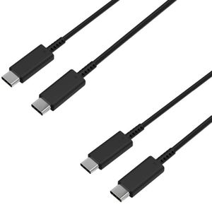 CÂBLE TÉLÉPHONE Lot 2 Cables rapide USB-C USB-C 1m pour Samsung Ga