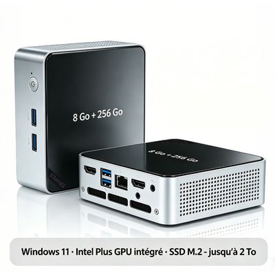 Mini PC - NiPoGi - Alder Lake N100 - 16 Go RAM - 512 Go SSD - 4K
