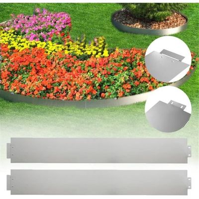 Bordure De Pelouse Métal Galvanisé Noire – Lot 15 M (15 Pièces 100x18 Cm) – Flexible Et Robuste Pour Jardin