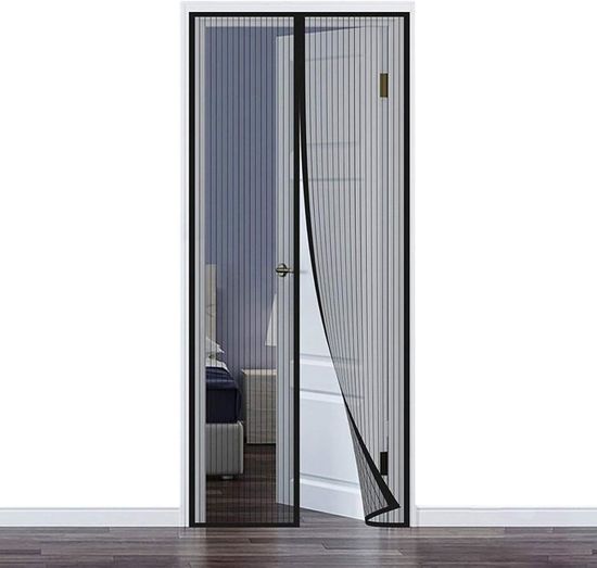 Rideau De Porte Anti-insectes - Moustiquaire Extérieure Pour Porte/fenêtre - Séparation De Pièce - Blanc 11,1x2 M - Polyester