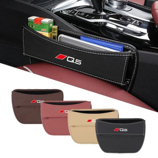Lot De 2 Bouchons De Fente Siège Voiture Noir - Organisateur Anti-Chute D'Objets Et Boîte De Rangement Pratique