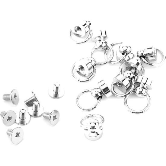 LALAFINA Lot De 300 Rivets En Cuir Avec Clous à Deux Pattes Pour Portefeuille, Sac à Main, Sac à Main, Sac à Main, Bouton à Tête Cloutée