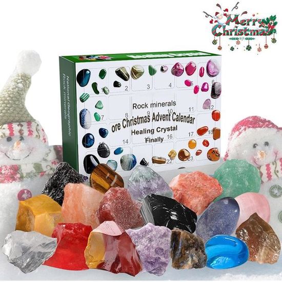 Calendrier De L'Avent Pierres Précieuses,24 Pierres Précieuses En