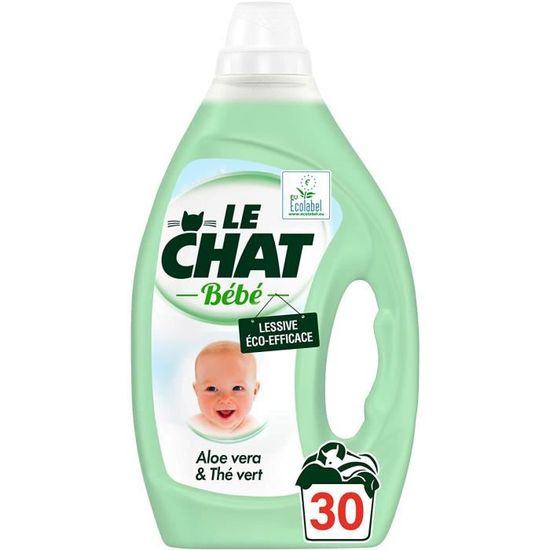 Le Chat Bebe Lessive Liquide Eco Efficace 30 Lavages Vert 1 5l Cdiscount Electromenager