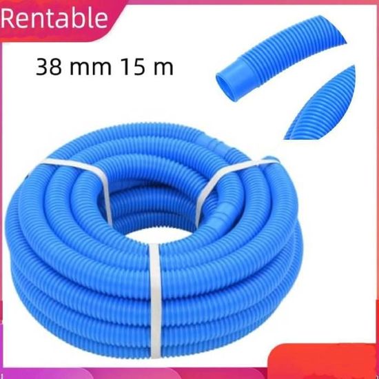 Steinbach Tuyau De Piscine Bleu 9m - Diamètre 38mm Flexible Et Robuste