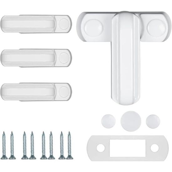 Bloque Portes De Meuble à Glissière Plastique Blanc SB 4 St./pc