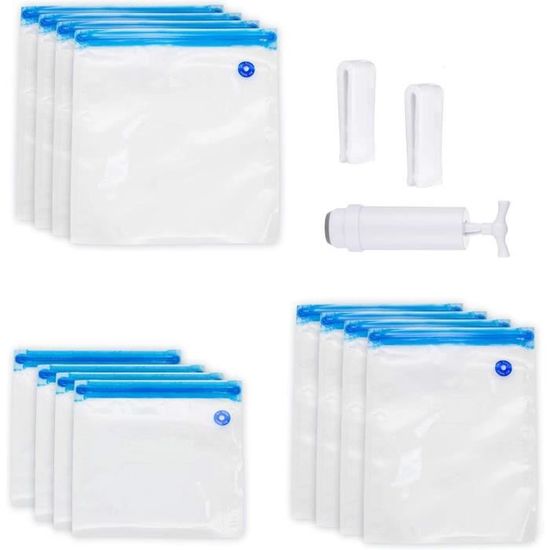 Kit Nurea sous vide avec pompe manuelle 10 sacs réutilisables