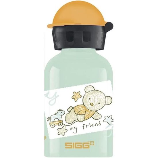 Gourde Enfant SIGG Aluminium 0,3L - Étanche Léger Sans BPA Cars Speed Avec Bouchon Vis