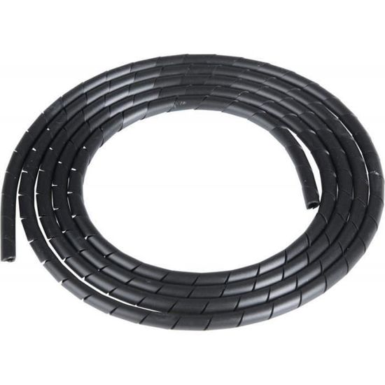 Passes cables - Gaine spirale noire 10x8,2mm - 1m - FLASH RC