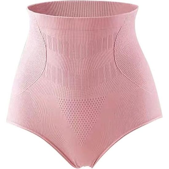 Short Gainant Fibre Titane Tourmaline Auto-Chauffant - Culotte Amincissante Femme Respirante Sans Couture