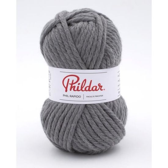 Lot De 7 Pelotes De Laine RAPIDO DENIM Phildar - Acrylique - Couleur Bleu - Aiguille 7