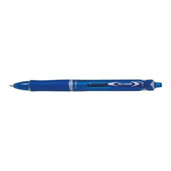 Lot De 3 Stylos Pilot Frixion Clicker 1.0 - Encre Effaçable Par Frottement - Bleu, Rechargeable