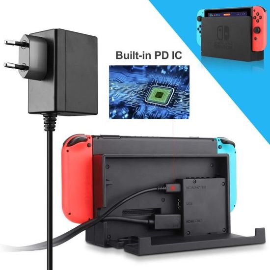 PIMPIMSKY Chargeur Secteur Type C pour Nintendo/Switch Switch Lite,PD Chargeur Support Mode TV