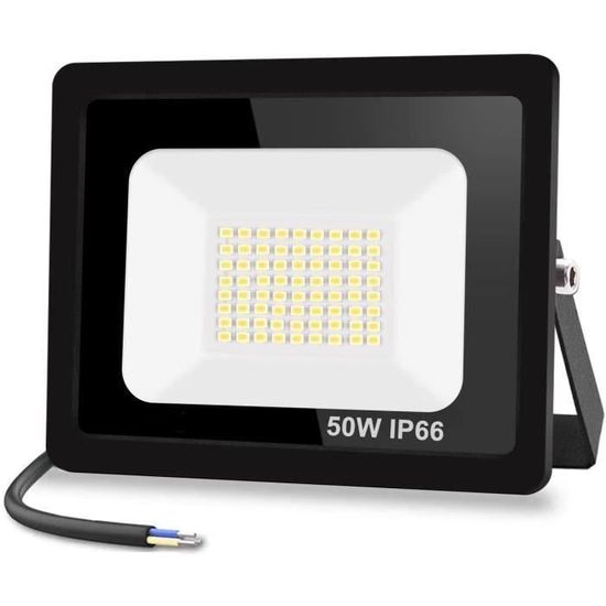 Projecteur Led 50W 5000Lm Super Lumineux Spot Led Extérieur, Projecteur