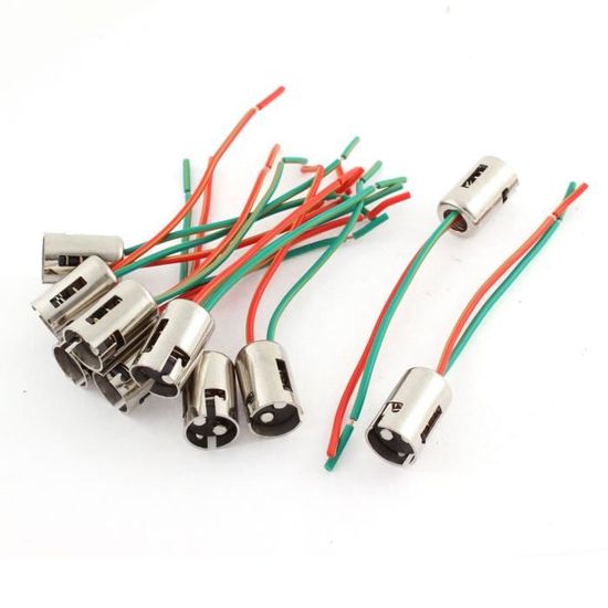 Sourcingmap 6 Pezzi Portalampada 1157 Per Auto – Prolunga Connettore Luce Stop, Universale, Facile Installazione