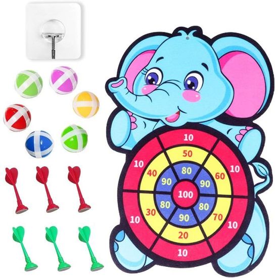 Cible De Fléchettes Pliable Pour Enfants 66 Cm Avec Balles Sûres - Jeu Extérieur Amusant Et Cadeau Idéal
