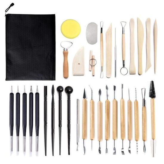 Kit De 10 Outils De Modelage En Métal Pour Argile Polymère - Sculpture, Poterie, Loisirs Créatifs - 3