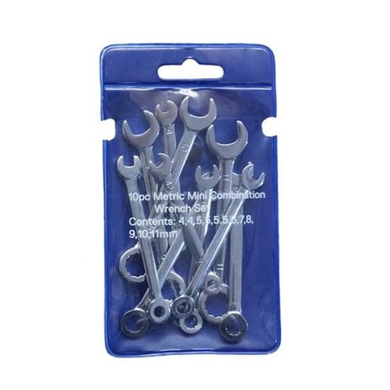 Lot De 20 Porte-clés Mini Clé à Molette Garneck - Alliage De Zinc, 10.5x2.5x0.2 Cm, Cadeau Original