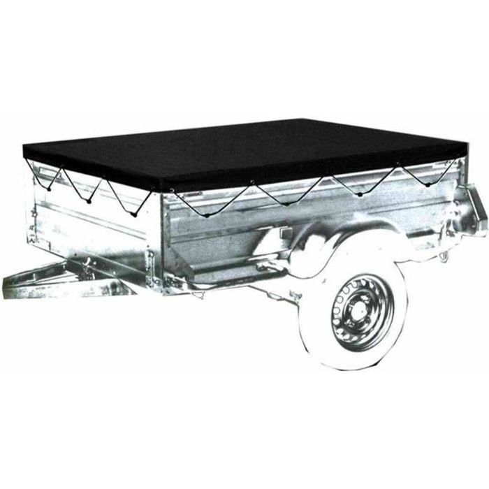 bache pour remorque en polyester 2000 x 1200 mm